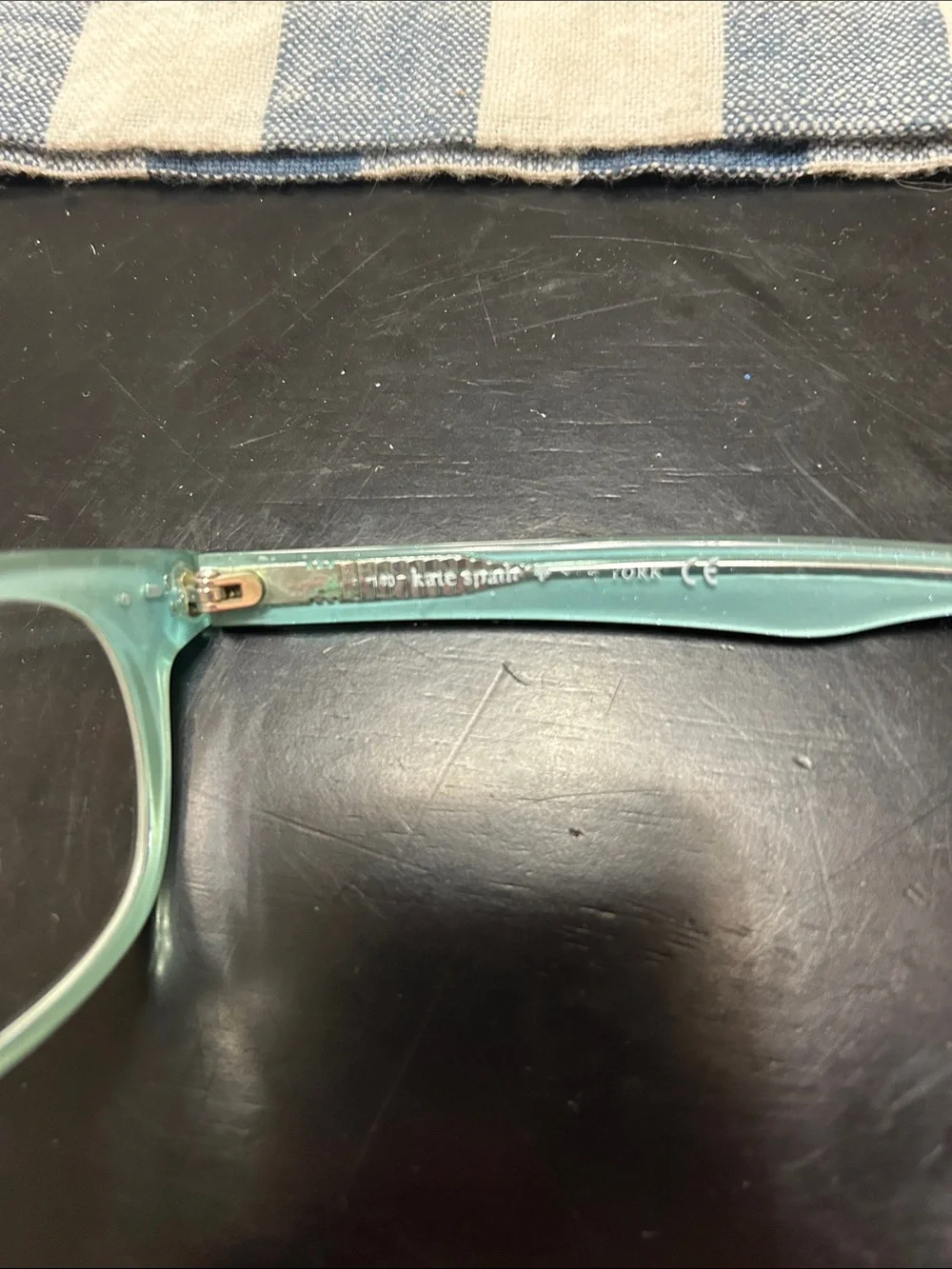 kate spade Kids Lime Green Case with Teal-Blue Frame Glasses